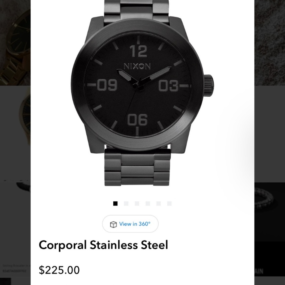 Nixon The Corporal Black 48mm Watch